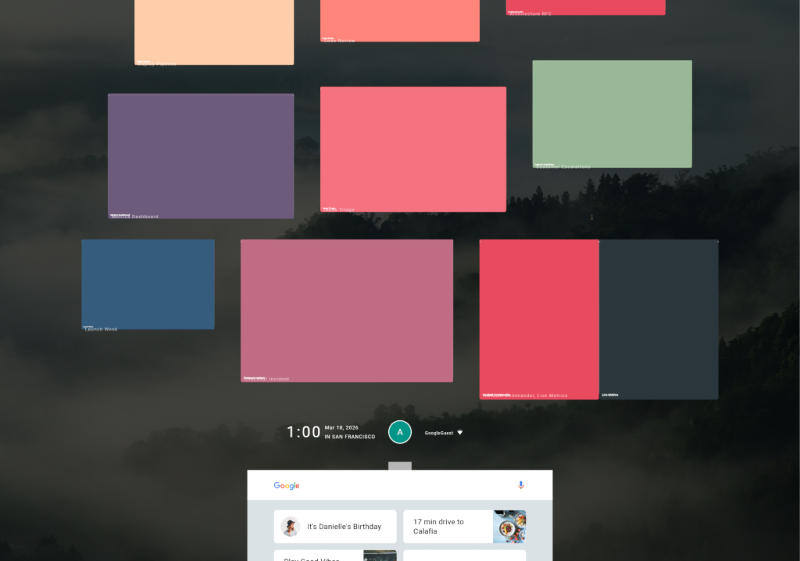 تم تضمين واجهة نظام تشغيل جوجل فوشيا السابق المثير للآفاق في المتصفح