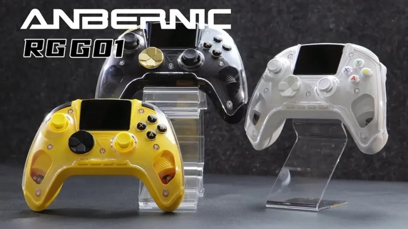 أنبرنيك RG G01 يطل على شكل جهاز تحكم ألعاب مزود بمستشعر معدل ضربات القلب وشاشة مدمجة.