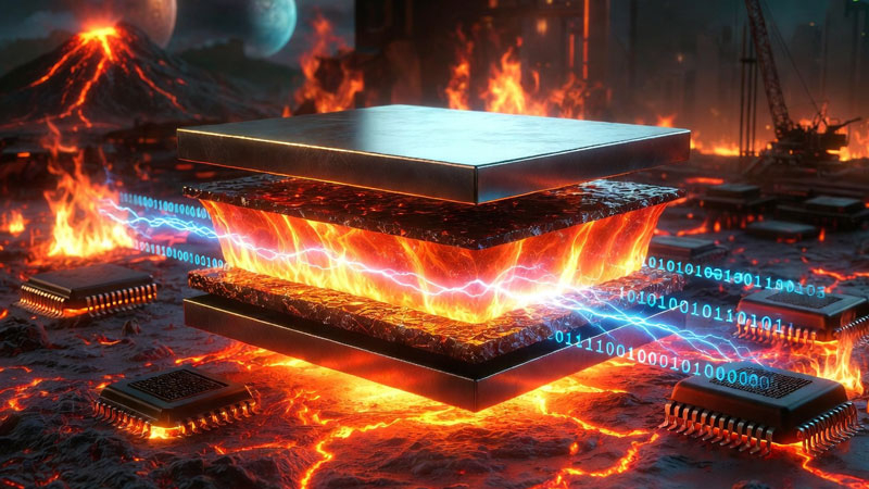 قام العلماء الأمريكيون بتطوير ذاكرة تعمل حتى درجة حرارة ٧٠٠ مئوية، وهي مناسبة لكوكب الزهرة والمفاعلات النووية والذكاء الاصطناعي