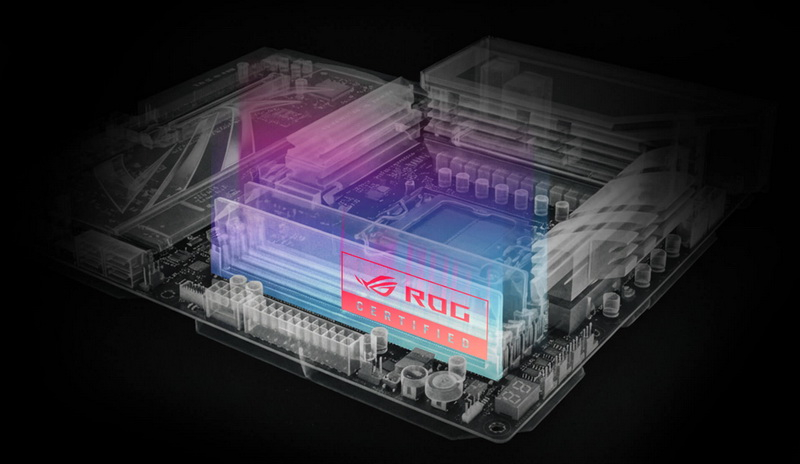 أعلنت ASUS توافق 17 وحدة DDR5 مع لوحات الأم ROG.