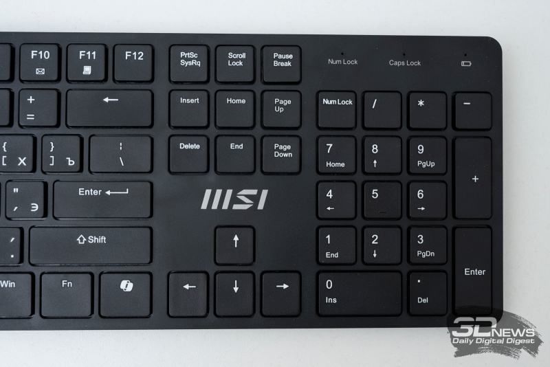 مفتاح MSI FORGE K200 Wireless Combo – لوحة مفاتيح فأرة مع عمر بطارية طويل
