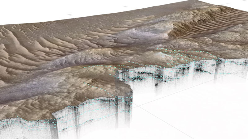 اكتشف مركّب البقاء على قيد الحياة تحت سطح المريخ دلتا نهرية قديمة