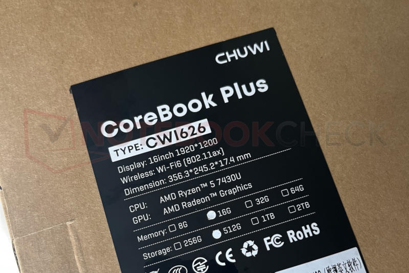 تم اكتشاف شركة Chuwi مرة أخرى في حالة استبدال المعالجات: تم تثبيت معالج Ryzen ضعيف في الحاسوب المحمول مقارنة بالمواصفات المعلنة.