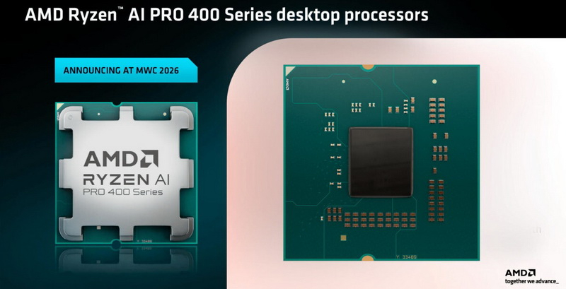 أعلنت شركة AMD عن Ryzen AI 400 للـ Socket AM5: حتى 8 أنوية من Zen 5، رسومات RDNA 3.5 وNPU بقدرة 50 TOPS