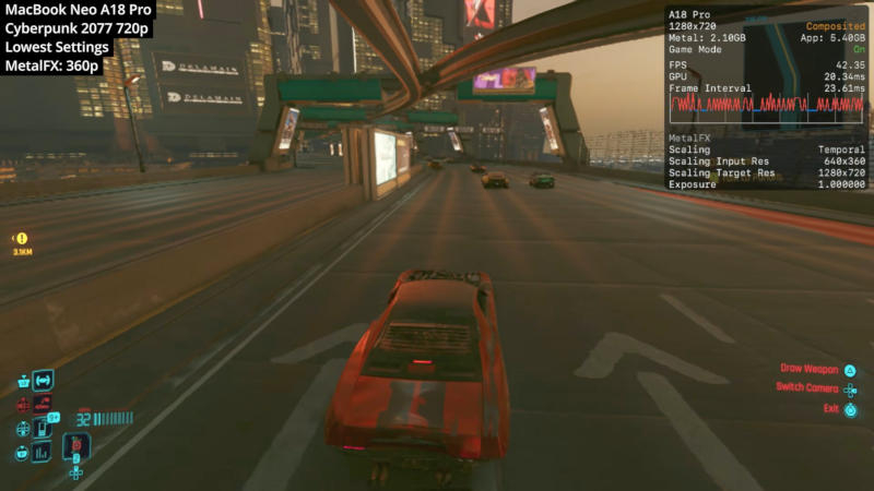 تم اختبار Apple MacBook Neo في اختبارات الألعاب وكانت النتائج أكثر من مرضية