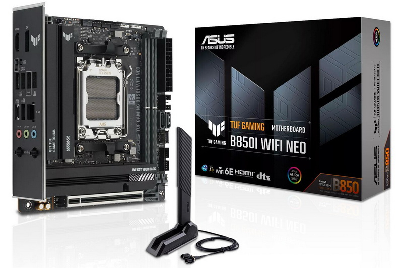 أصدرت شركة Asus أول لوحة ميني‑ITX من سلسلة TUF – طراز TUF Gaming B850I WIFI Neo للمعالجات Ryzen