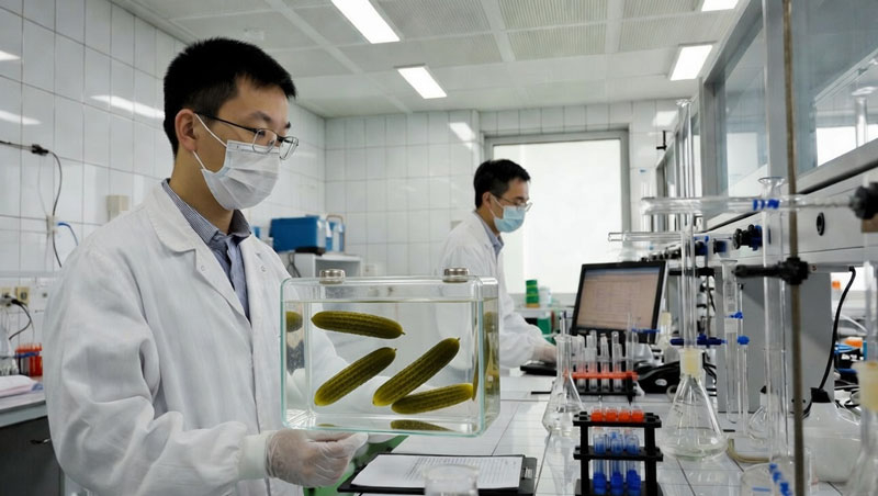 قامت الصين بتطوير بطارية موفرة للبيئة بالكامل، بحيث يكون الإلكتروليت مناسبًا حتى لتخليل الخيار.